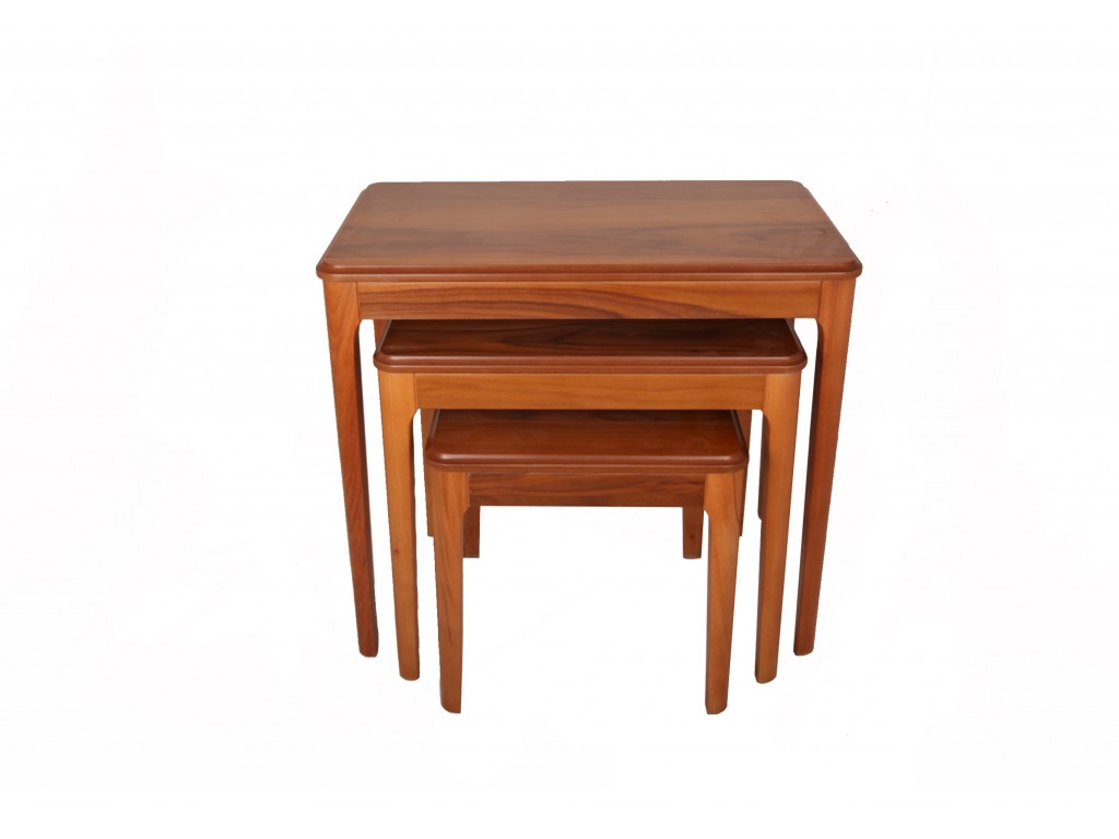 Wood Ahşap 3lü Zigon Sehpa