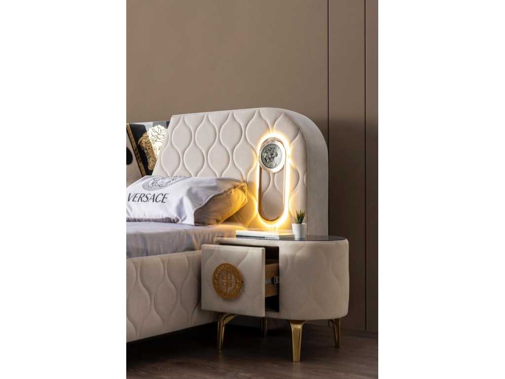 Versace TV ve  Ses Sistemli Fonksiyonel Karyola