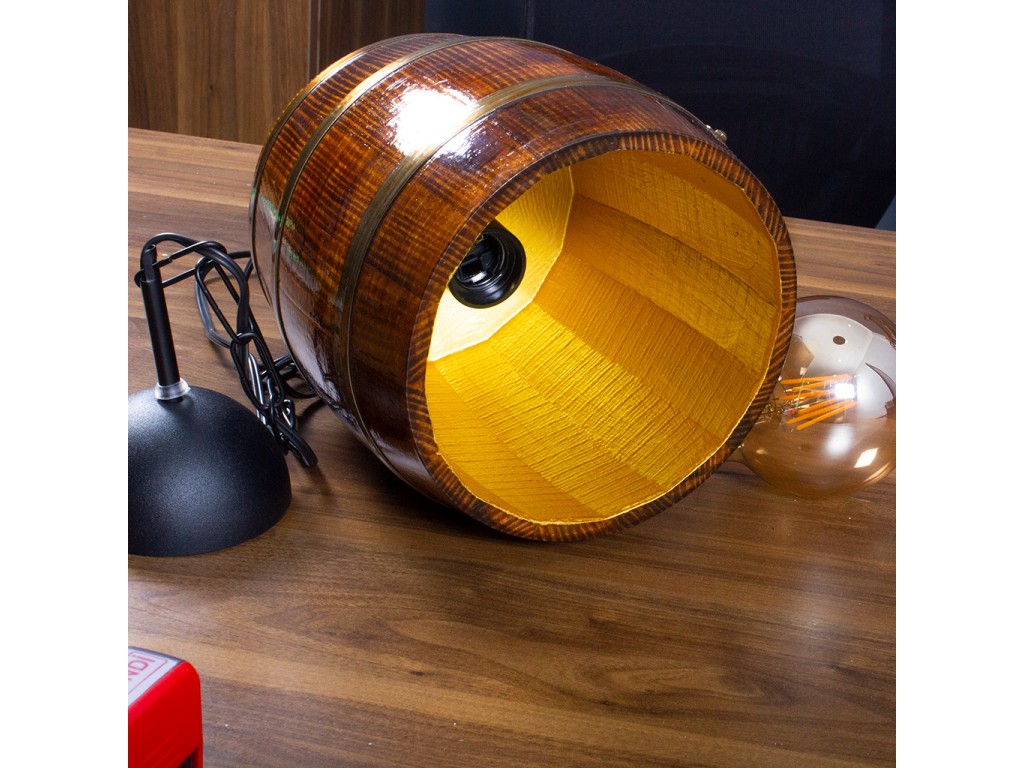 Rustik Retro Ofis Cafe Restorant Ahşap Fıçı Avize Rustik Retro Ofis Cafe Restorant Ahşap Fıçı Avize