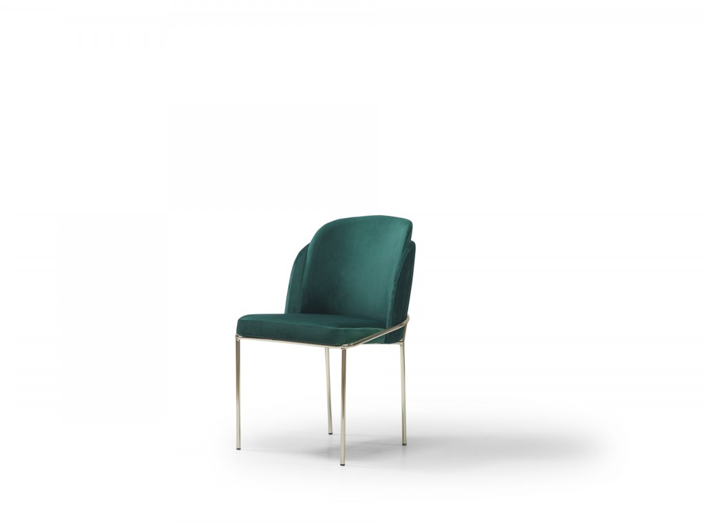 onurdesign Zümrüt Sandalye Metal Kasa Metal Ayak